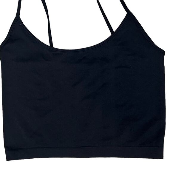 Sugarlips Spaghetti Straps Camisole Stretch Crop Top Pullover Shirt Black OS - Picture 5 of 7